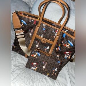 Michael Kors Beach Collection Jet Set Tote and Wallet